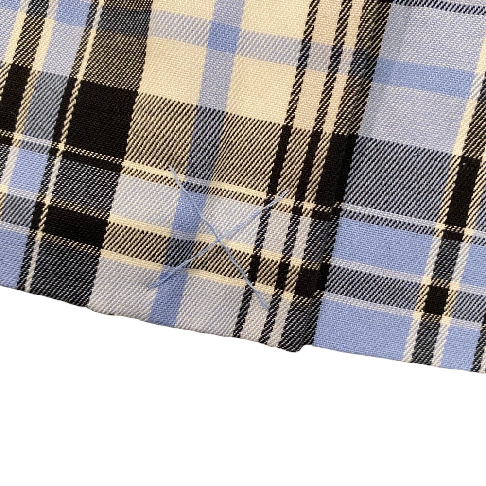 IZOD NWOT Golf Classic Blue/White/Black Plaid Skort 4 - Picture 8 of 12